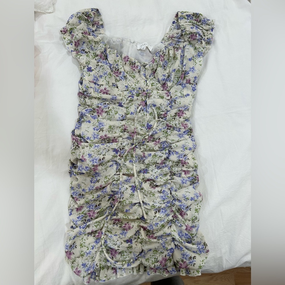 Mable puff sleeve floral dress